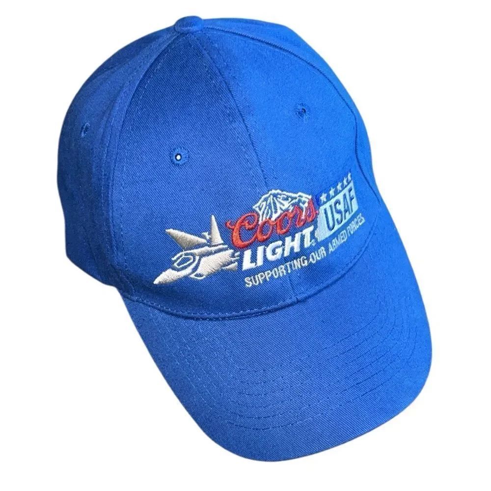 Like New US Air Force Coors Light Blue Hat